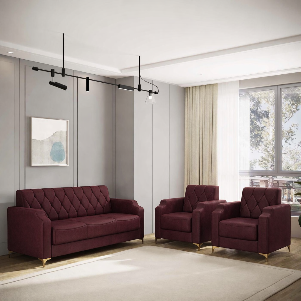 Super Sofa Set 3+1+1 (Fabric)