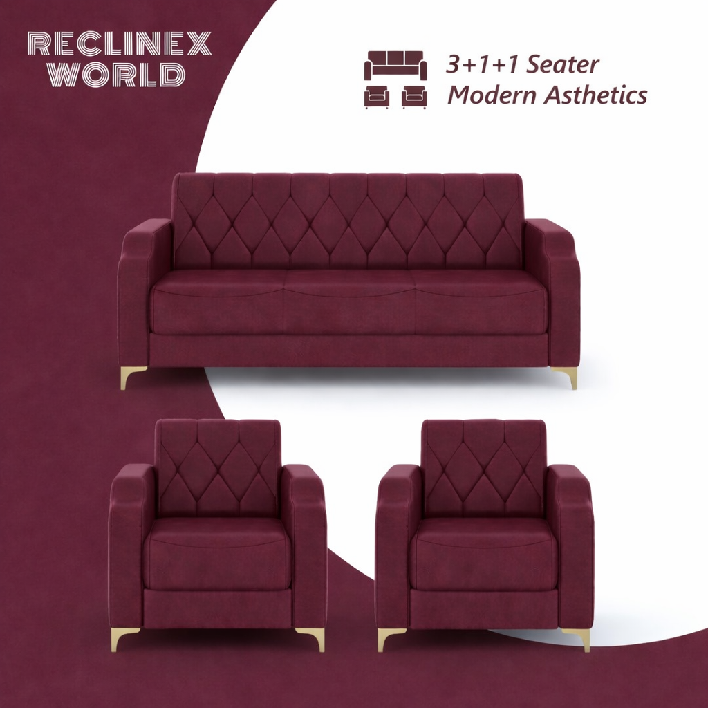 Super Sofa Set 3+1+1 (Fabric)