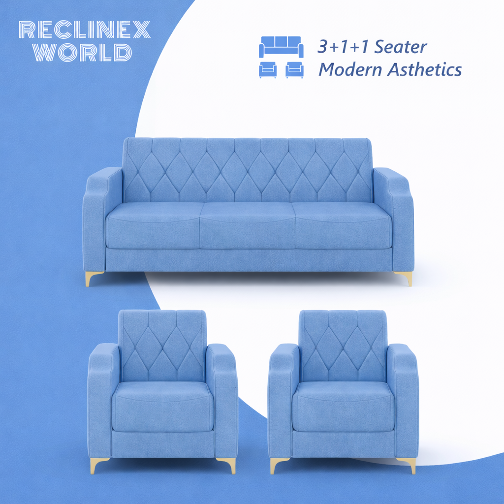 Super Sofa Set 3+1+1 (Fabric)