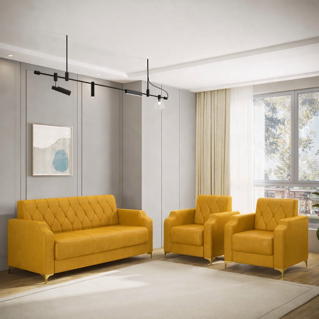 Super Sofa Set 3+1+1 (Fabric)