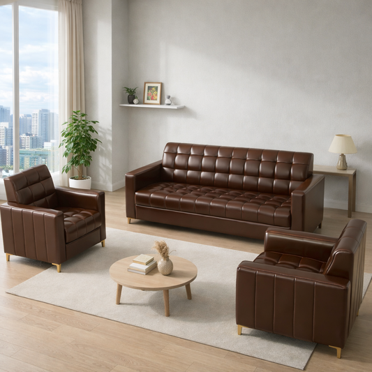 Ella Sofa Set 3+1+1 (Leatherette)