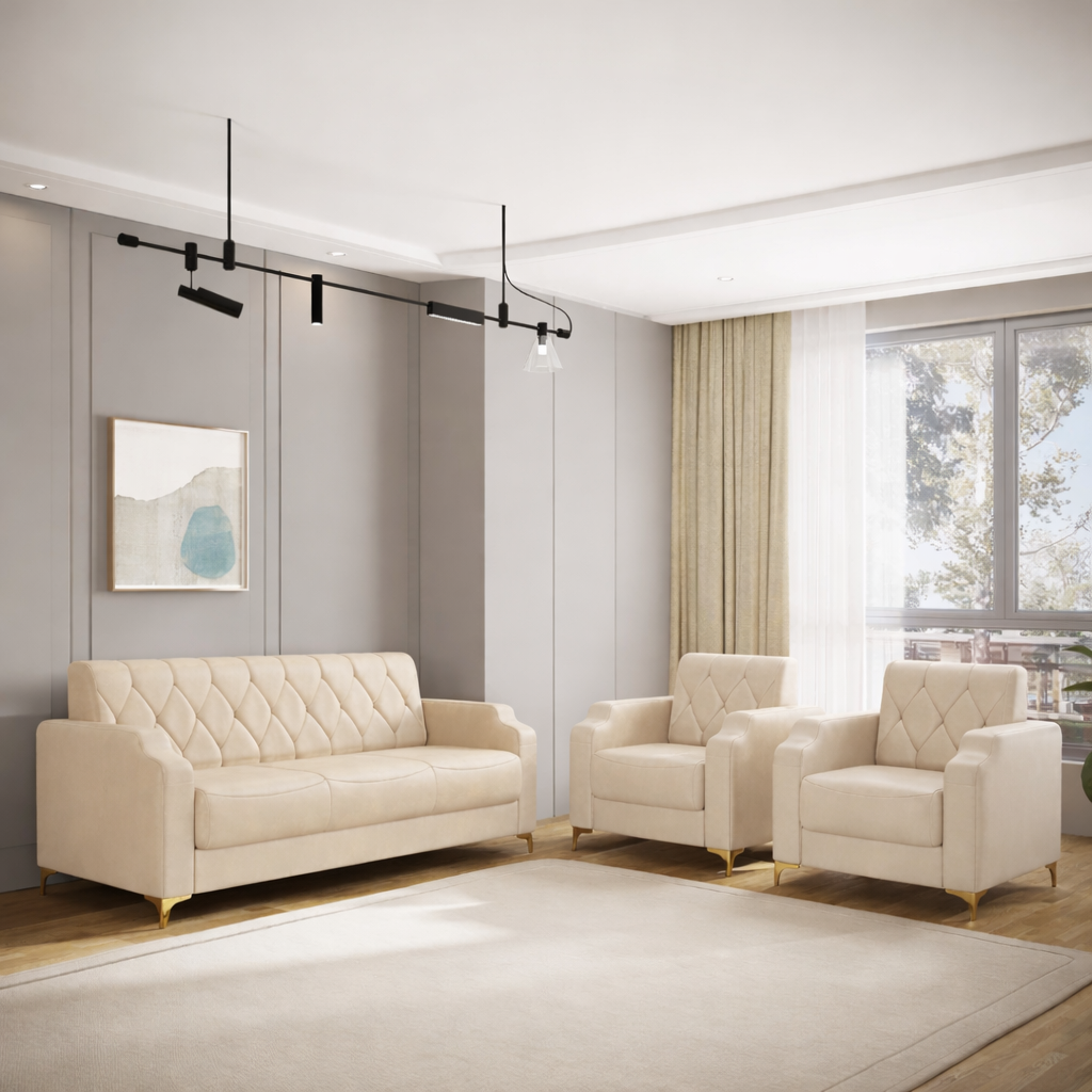 Super Sofa Set 3+1+1 (Leatherette)