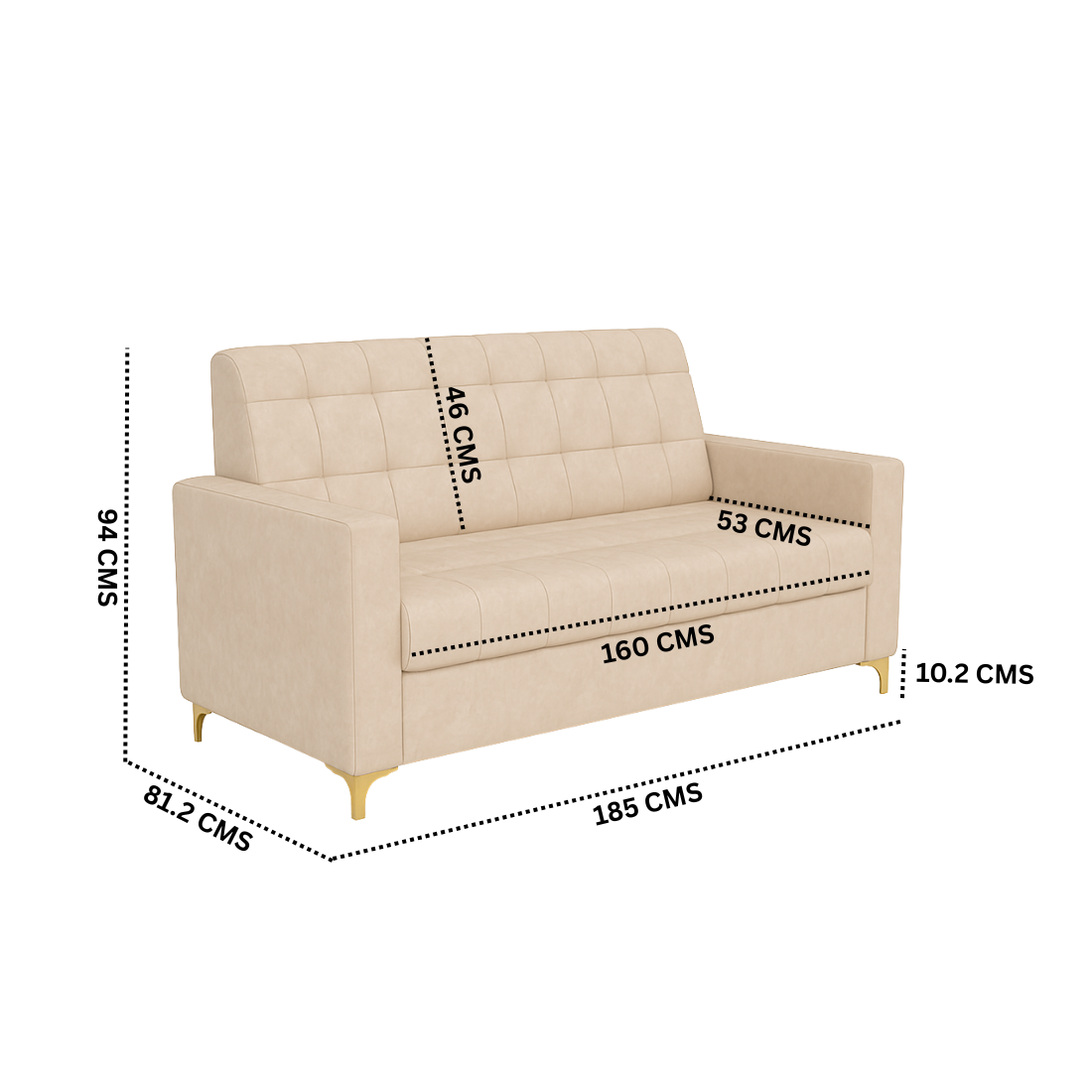 Box 3 Seater Sofa
