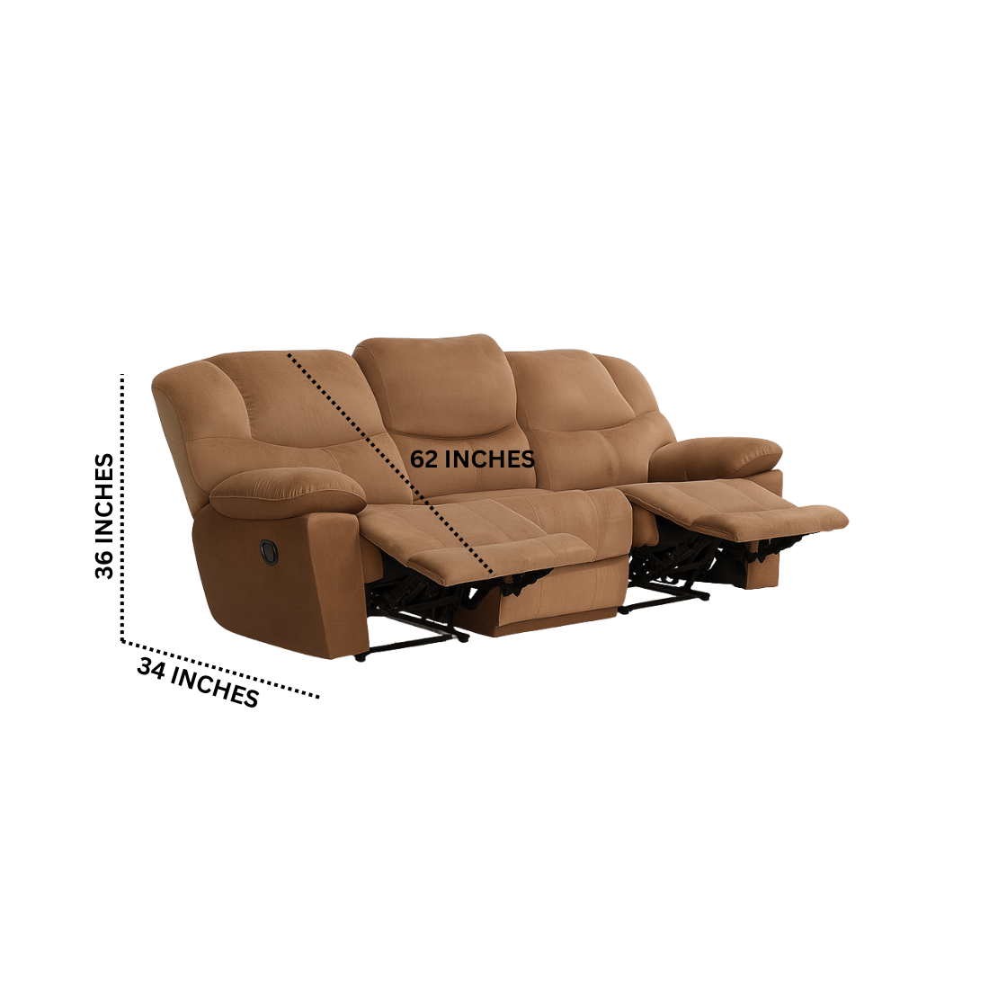 Agosto (Three Seater) Manual Recliner
