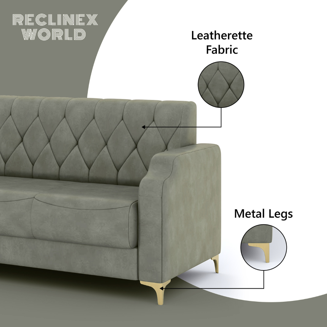 Super Sofa Set 3+1+1 (Leatherette)