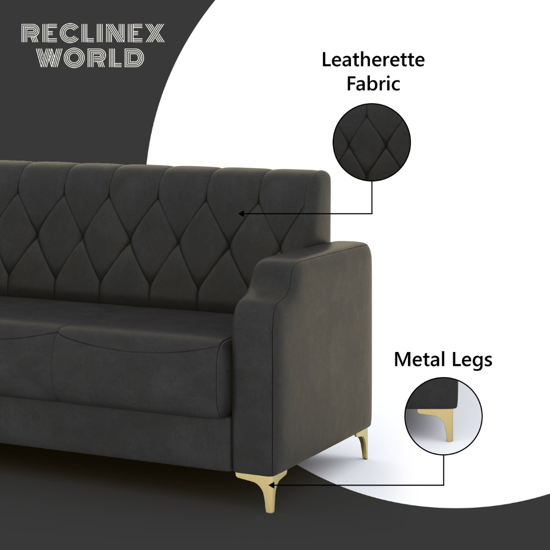 Super Sofa Set 3+1+1 (Leatherette)