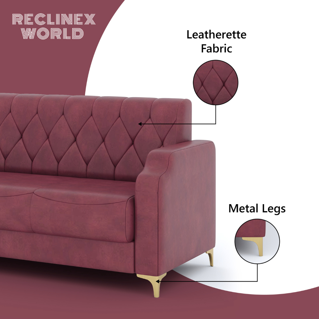 Super Sofa Set 3+1+1 (Leatherette)