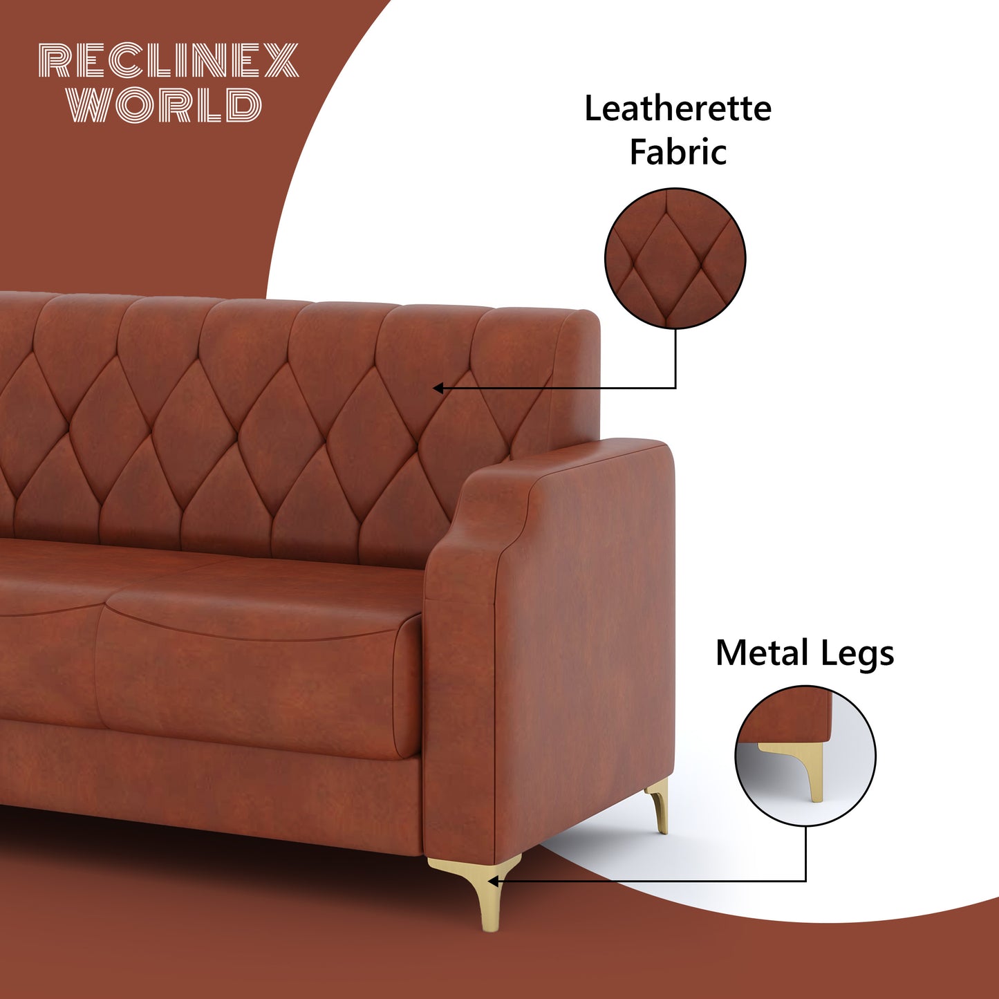 Super Sofa Set 3+1+1 (Leatherette)