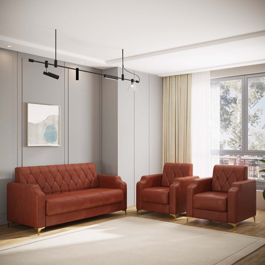 Super Sofa Set 3+1+1 (Leatherette)